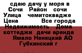 сдаю дачу у моря в Сочи › Район ­ сочи › Улица ­ чемитоквадже › Цена ­ 3 000 - Все города Недвижимость » Дома, коттеджи, дачи аренда   . Ямало-Ненецкий АО,Губкинский г.